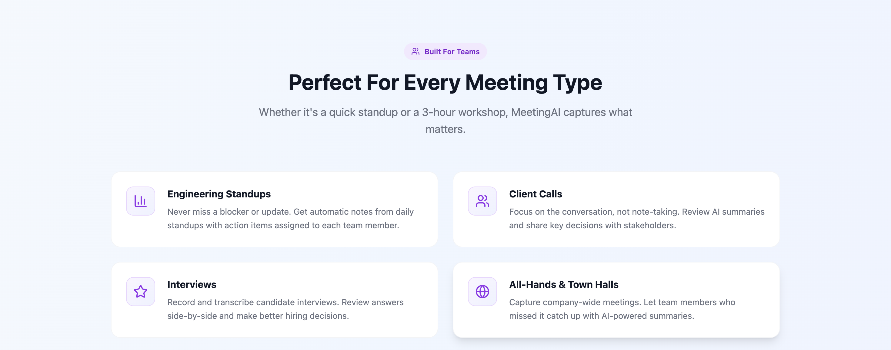 MeetingAI - Use Cases